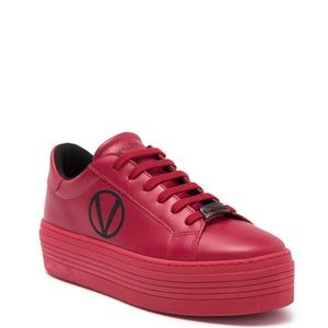 Valentino by Mario Valentino Sela Leather platform sneaker size 7